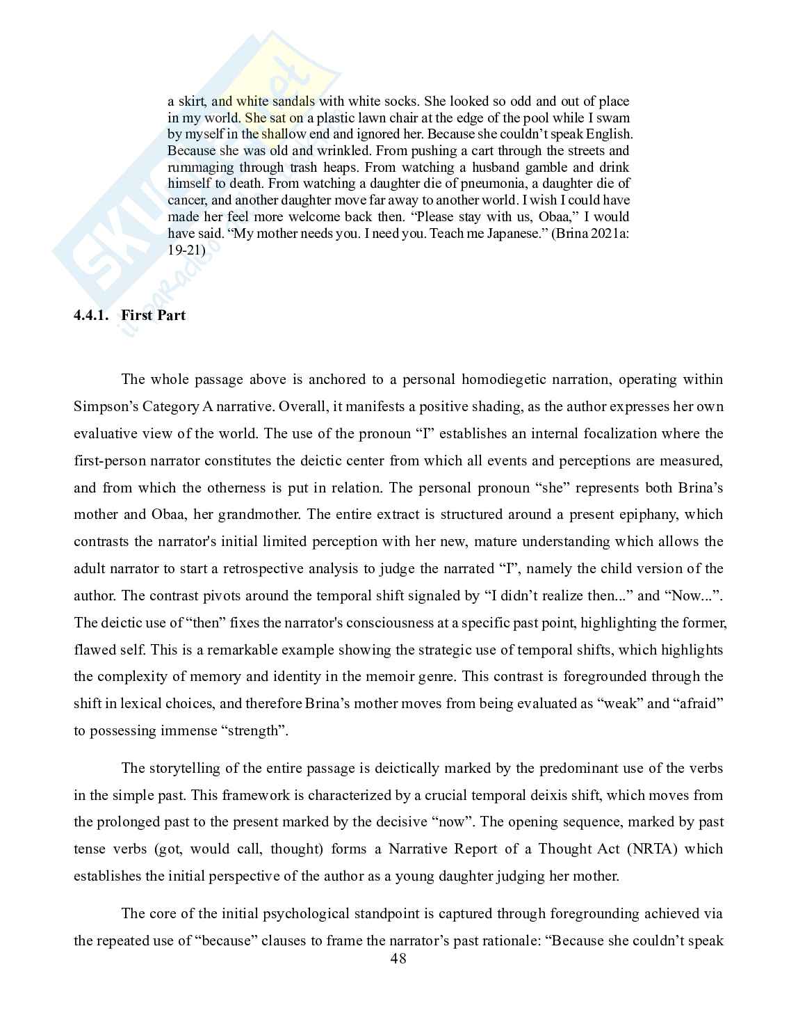 Representing Okinawan Voices in the Construction of Postcolonial Memory and Identity — a Stylistic Analysis of Speak, Okinawa: a Memoir Pag. 46