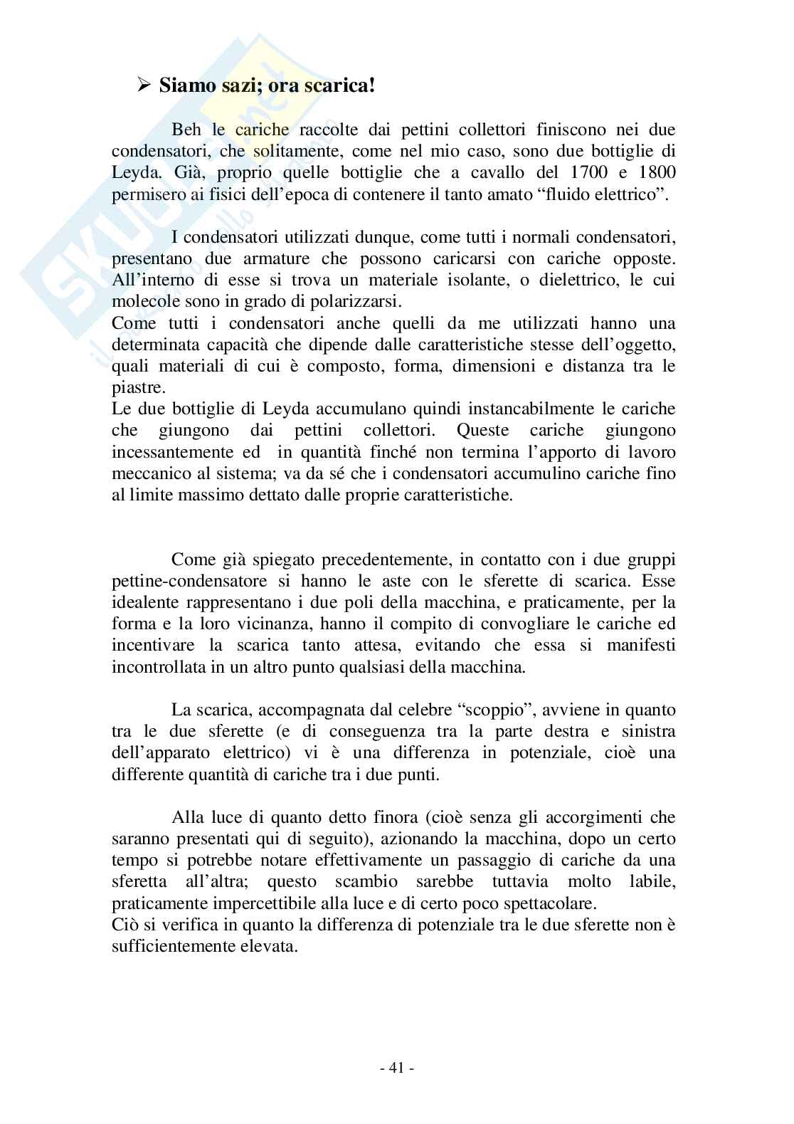 La macchina di Wimshurst Pag. 41