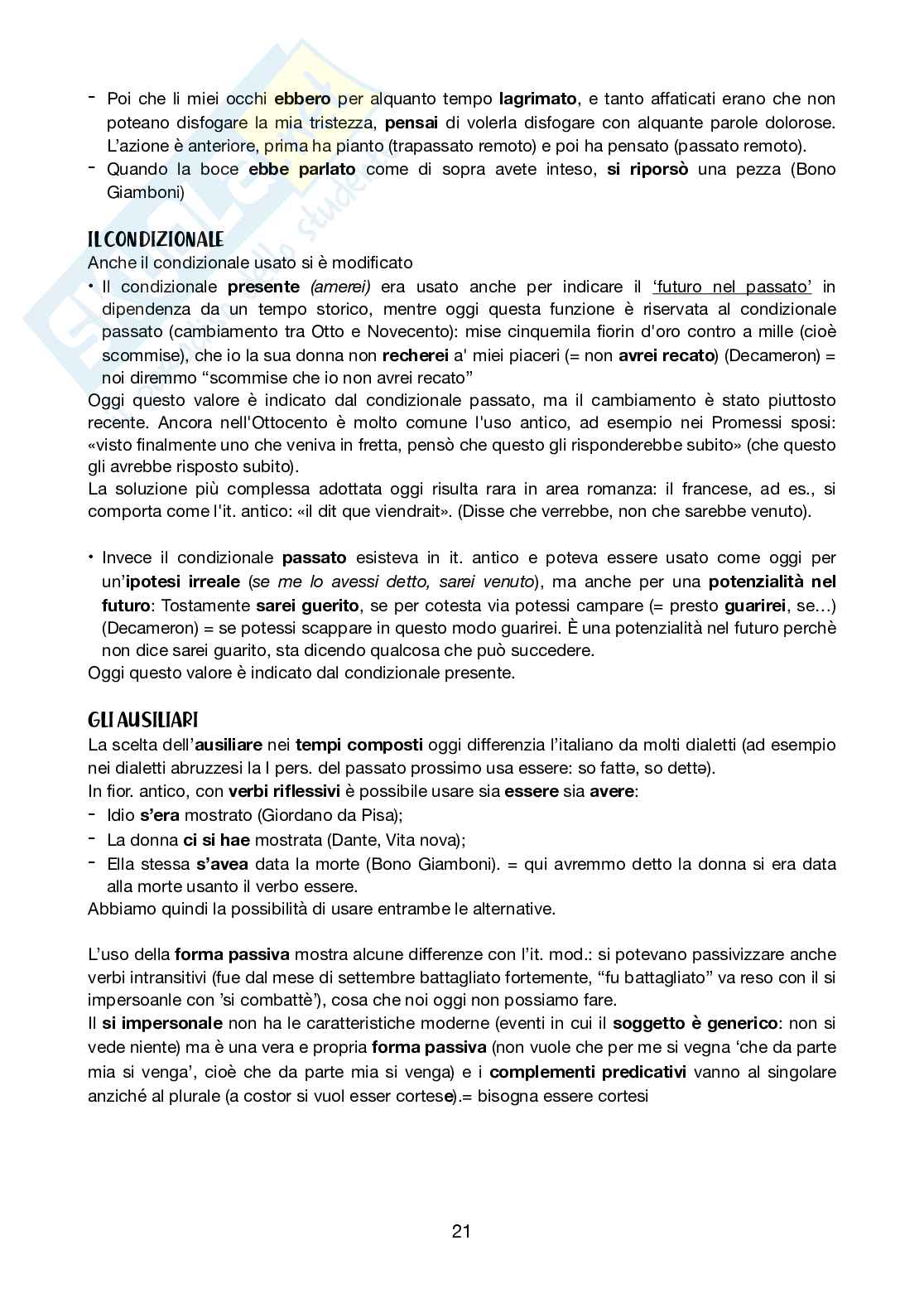 Appunti completi delle lezioni di Linguistica italiana  Pag. 21