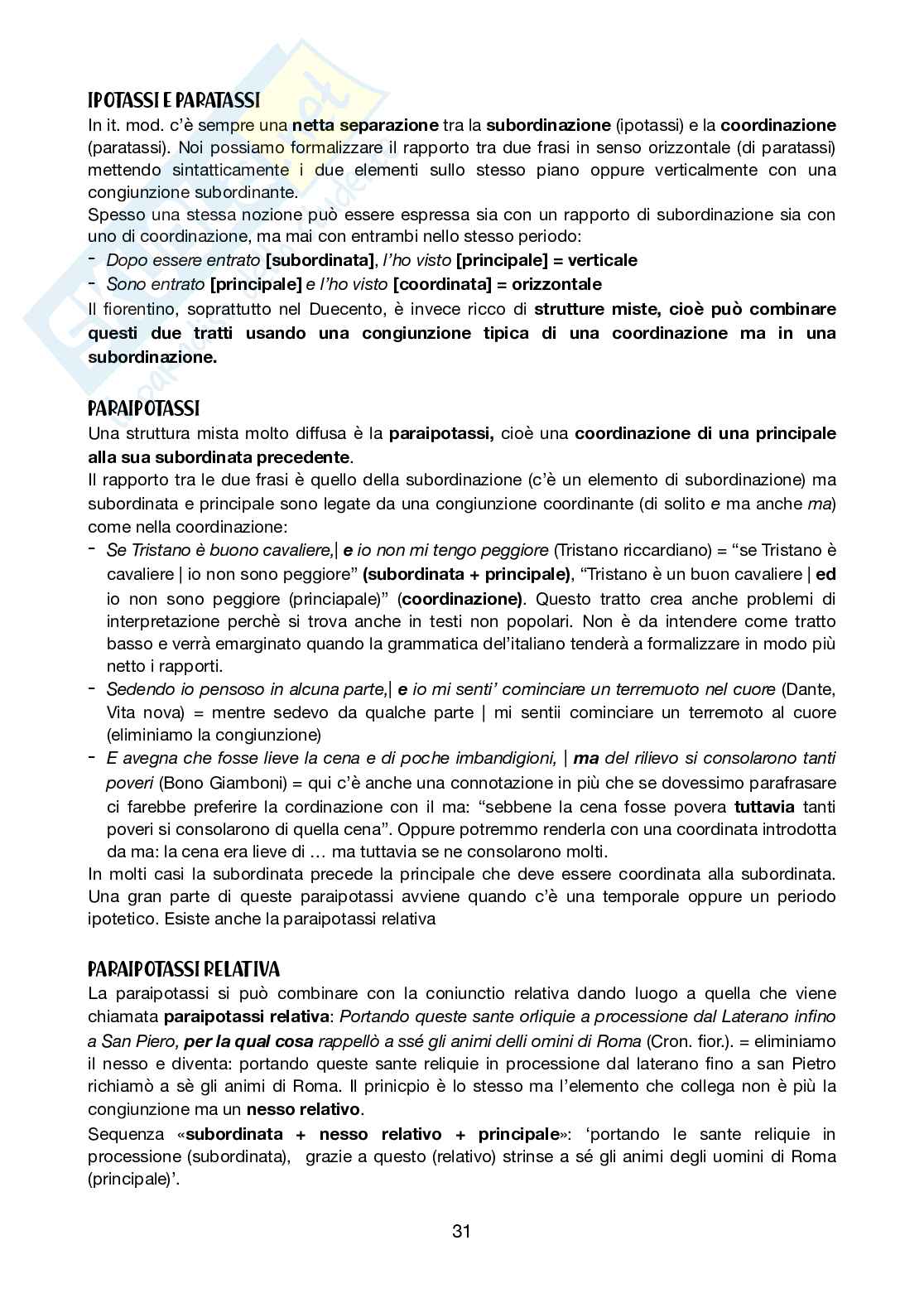 Appunti completi delle lezioni di Linguistica italiana  Pag. 31