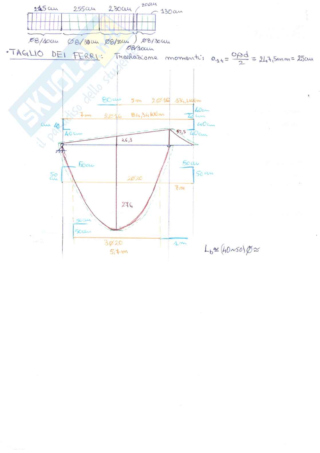 Prove d'esame svolte di Tecnica delle costruzioni Pag. 31
