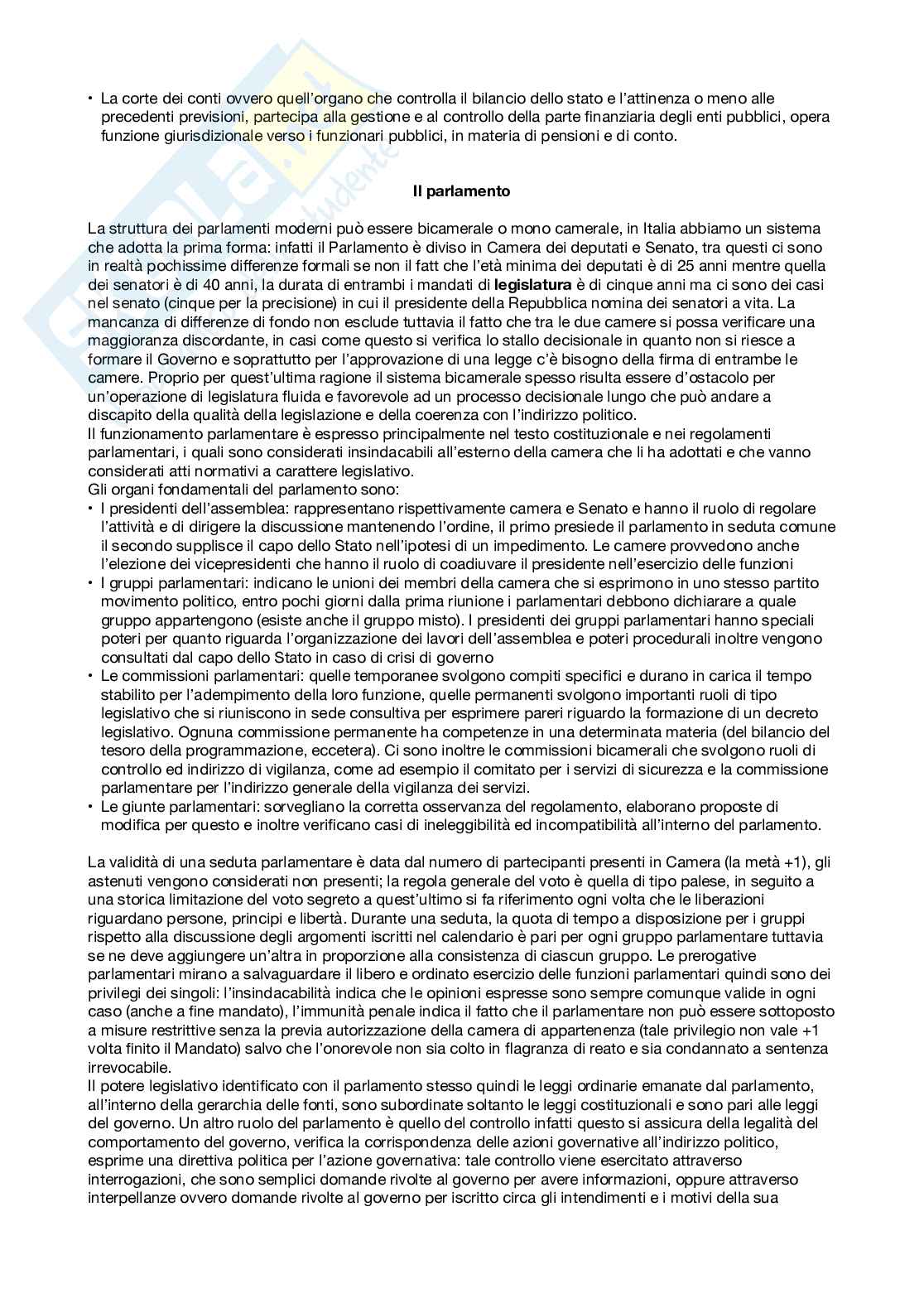 Riassunto esame Istituzioni di diritto pubblico, Prof. Paparella Elena, libro consigliato Diritto pubblico, Bin, Pitruzzella  Pag. 11