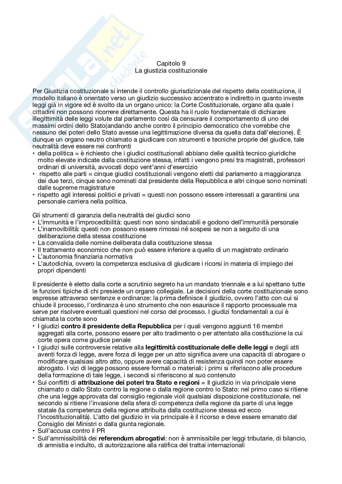 Riassunto esame Istituzioni di diritto pubblico, Prof. Paparella Elena, libro consigliato Diritto pubblico, Bin, Pitruzzella  Pag. 31