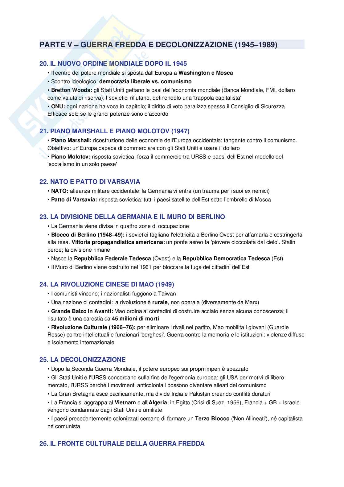Appunti completi Storia contemporanea Pag. 11