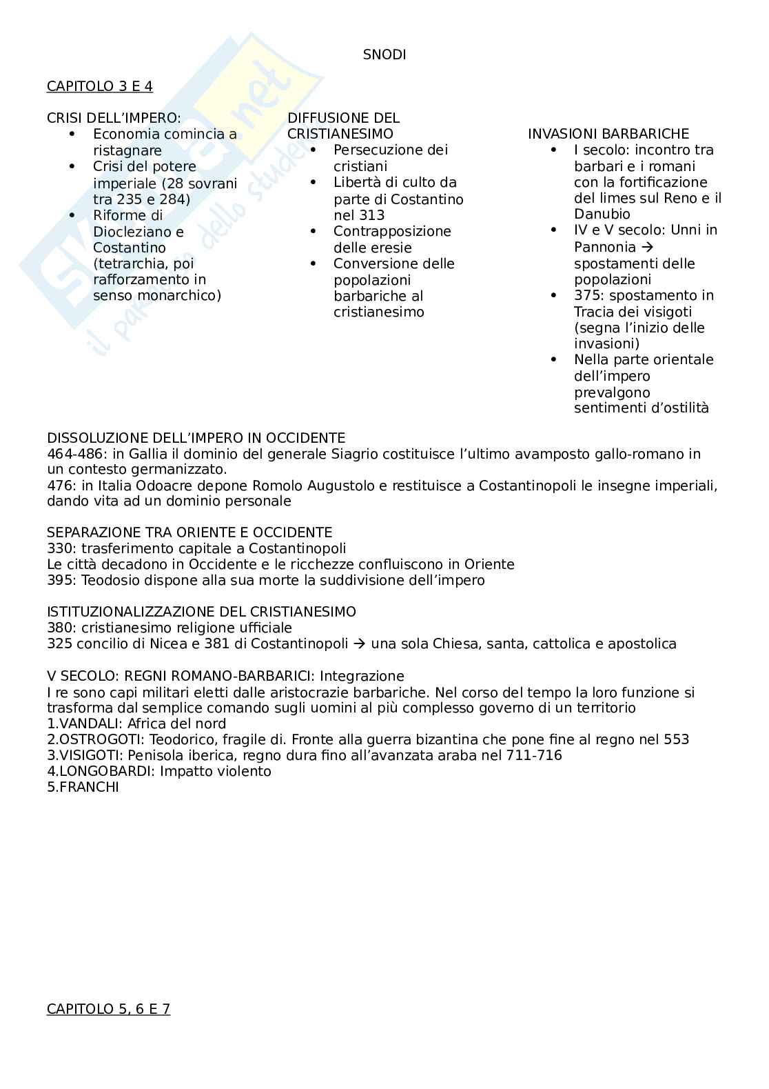 Storia medievale  Pag. 1