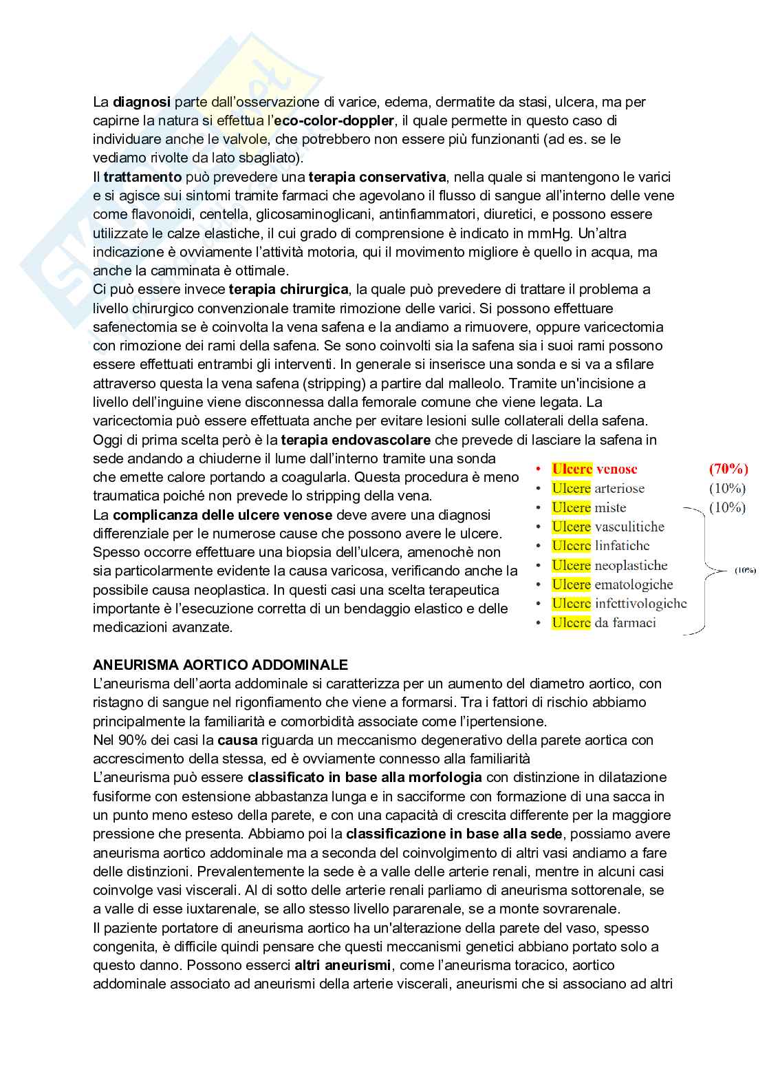 Chirurgia vascolare - Infermieristica Pag. 6