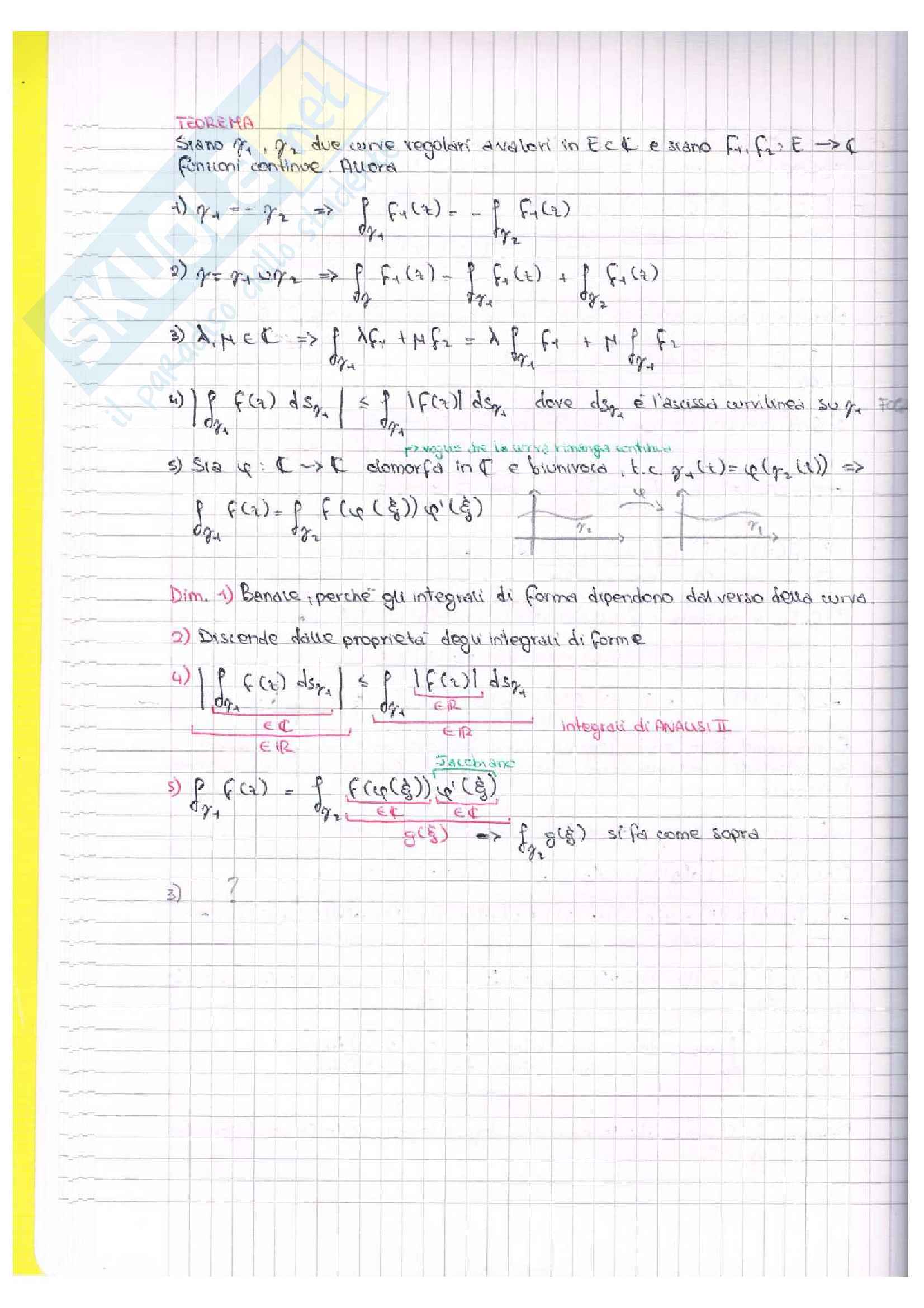 Analisi Complessa - Analisi Matematica 3 - Metodi Matematici Pag. 16