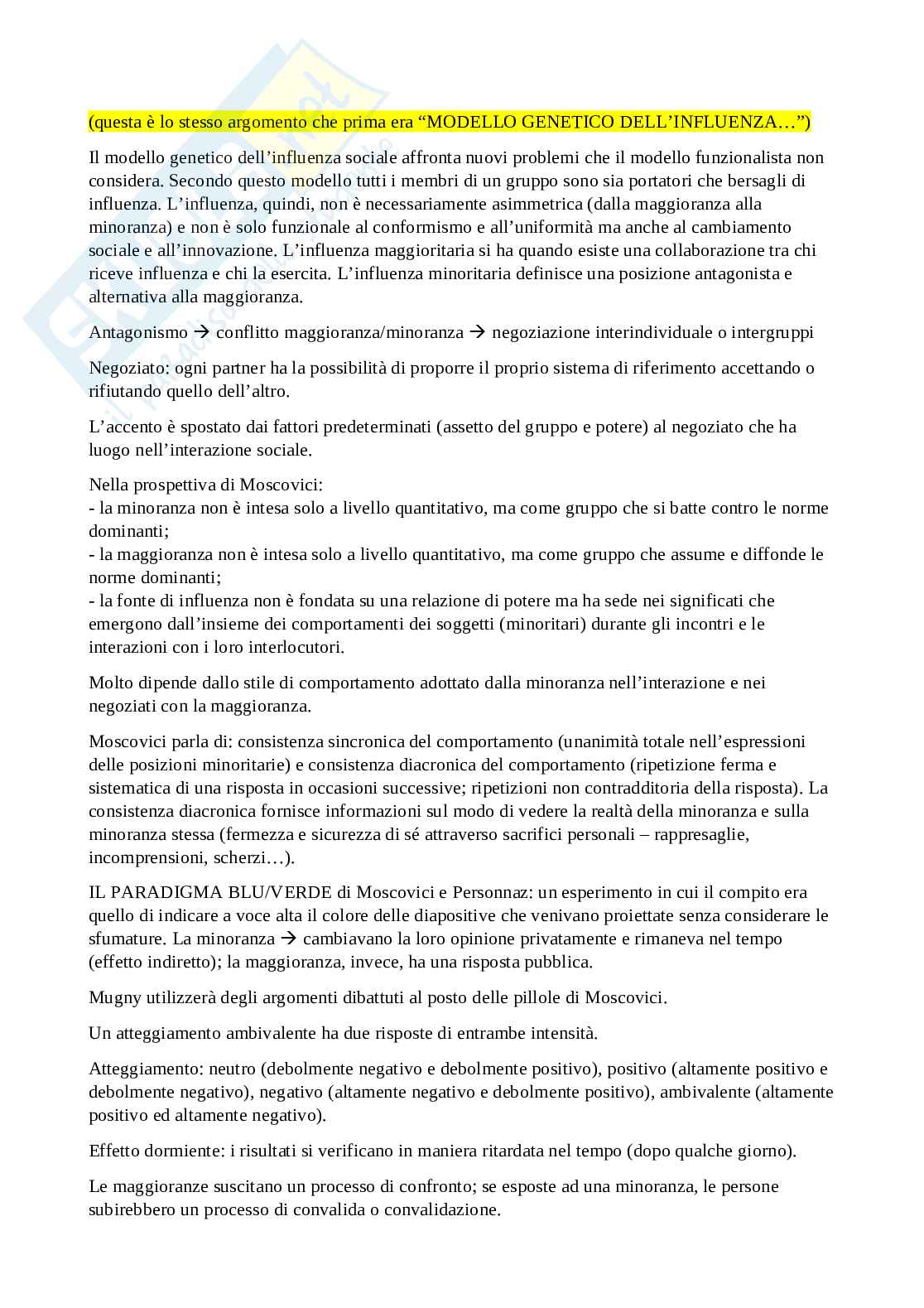 Appunti completi Psicologia sociale I Pag. 16