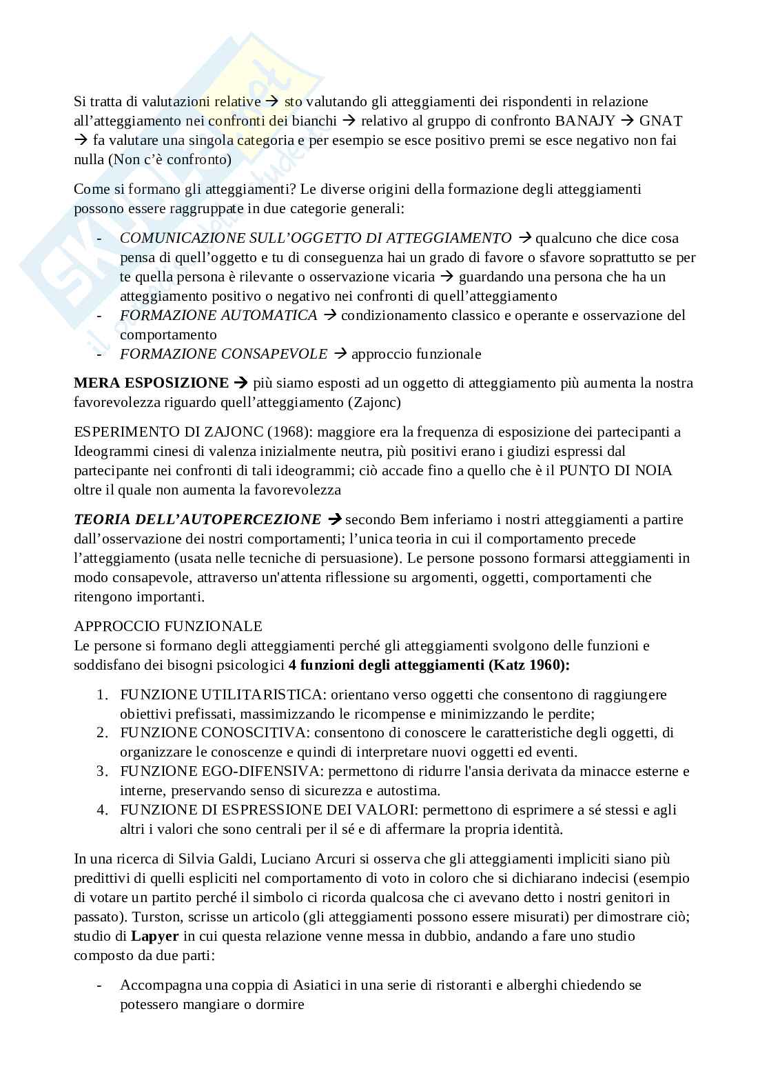 Appunti completi Psicologia sociale I Pag. 36