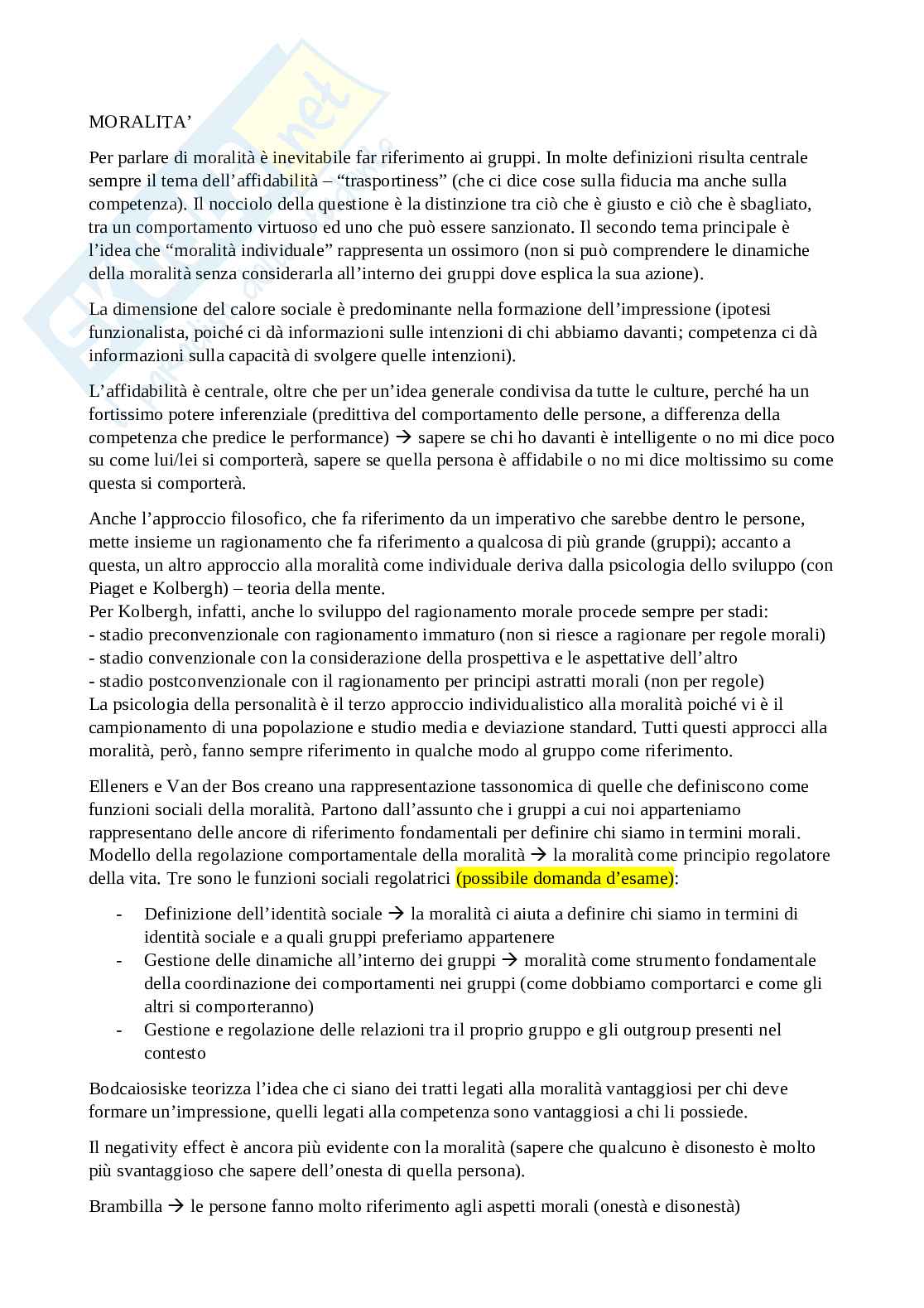 Appunti completi Psicologia sociale I Pag. 41