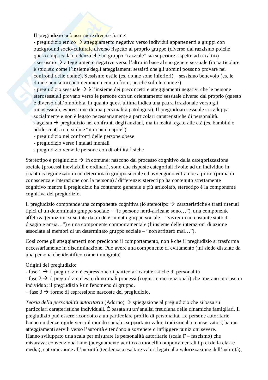 Appunti completi Psicologia sociale I Pag. 46