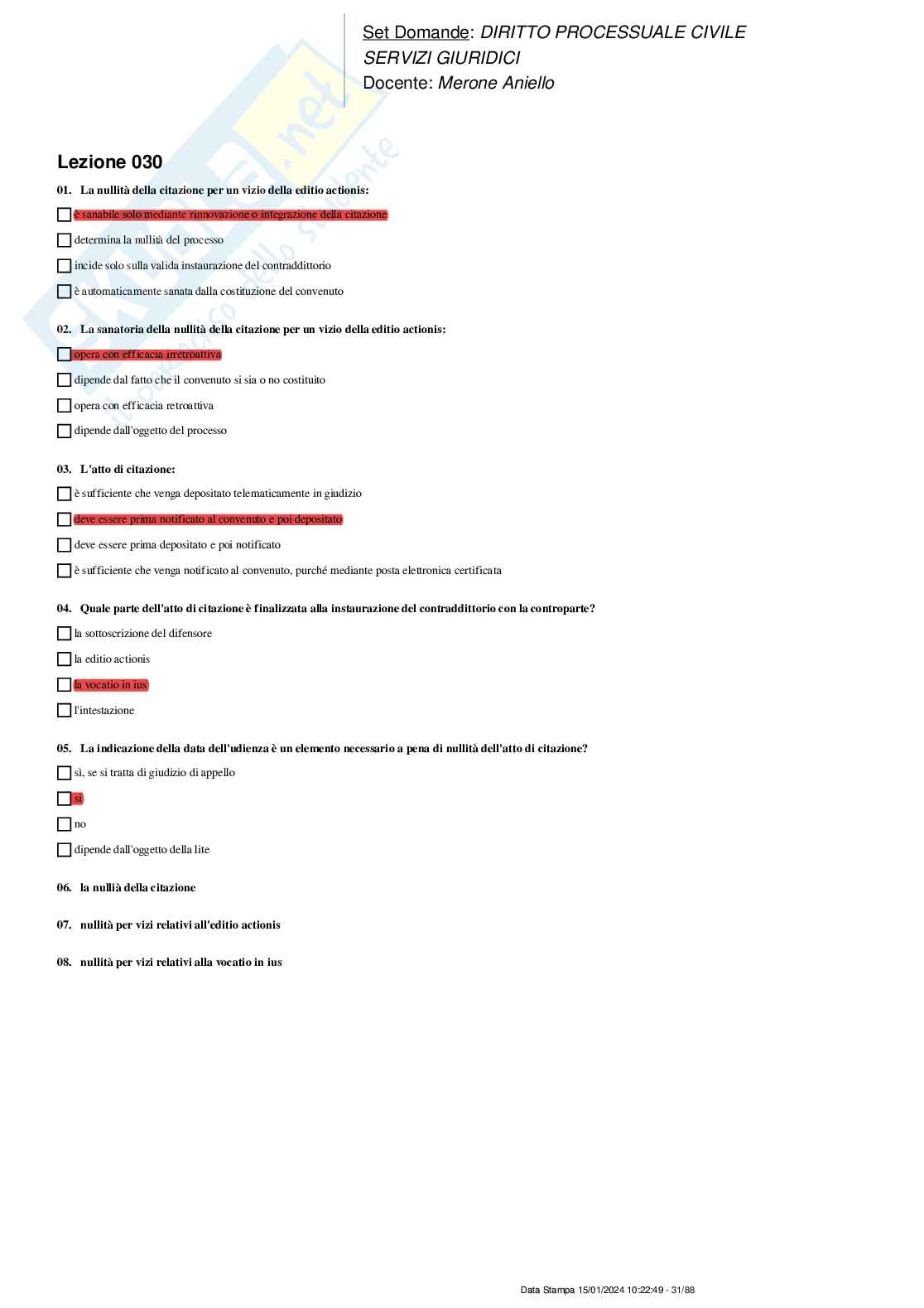 Paniere nuovo (2024) completo di Diritto processuale civile  Pag. 31