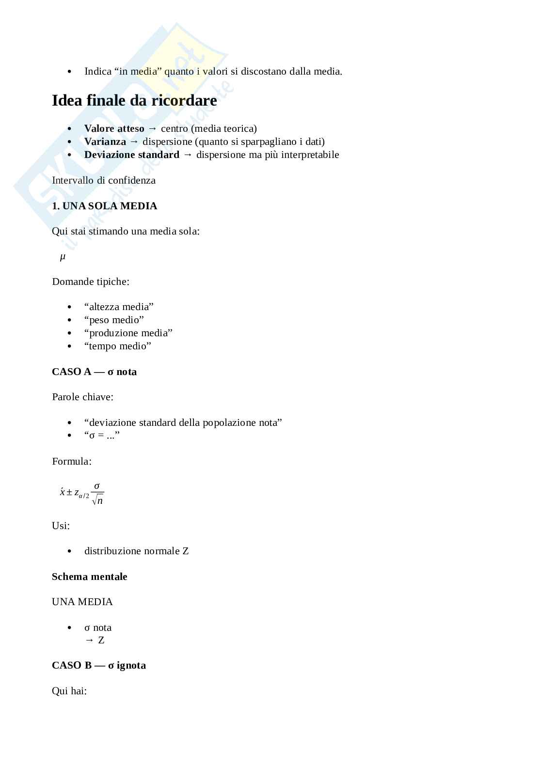 Formulario Statistica aziendale Pag. 6