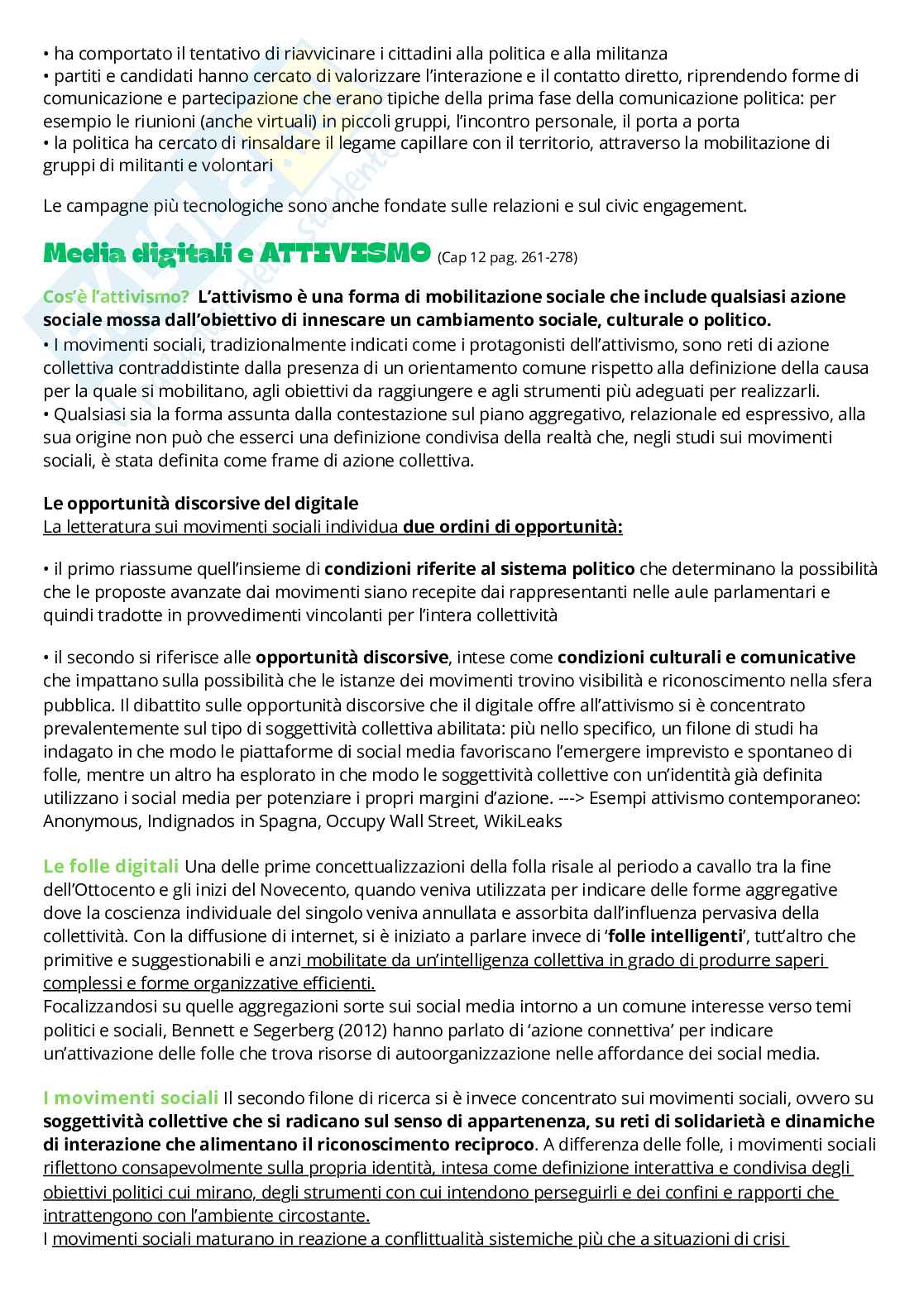 Riassunto esame Digital media, Prof. Locatelli Elisabetta, libro consigliato Media digitali, la storia, i contesti sociali, le narrazioni, Laterza Pag. 46