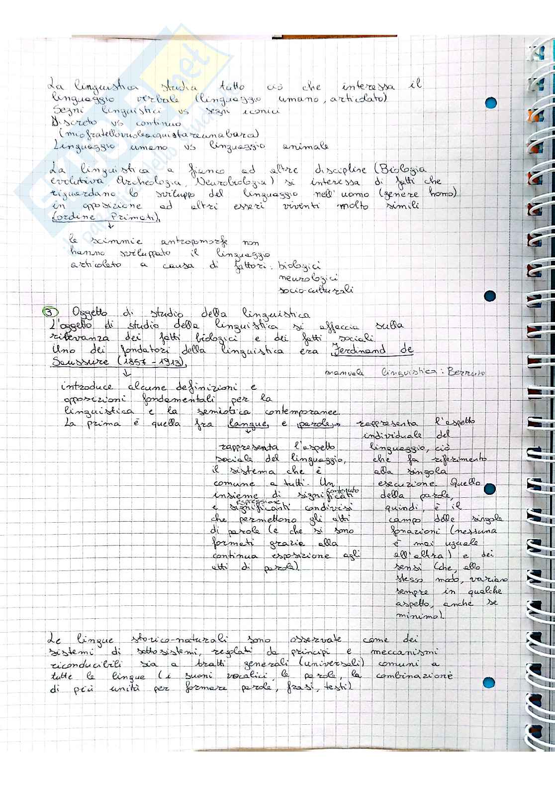 Prime lezioni di Glottologia e linguistica  Pag. 2