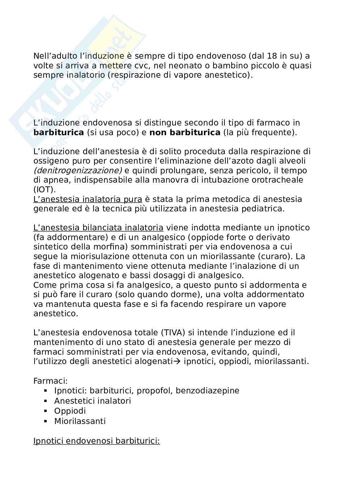 Anestesiologia e terapia antalgica  Pag. 6