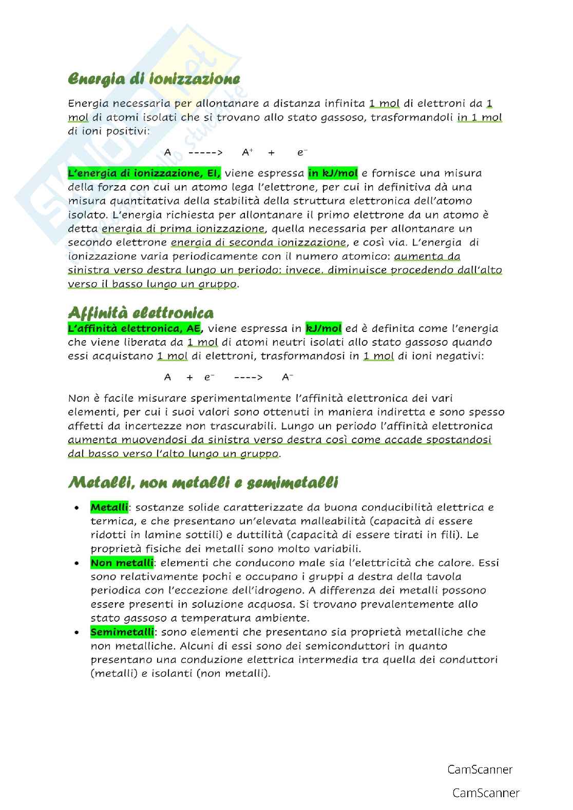 Chimica organica e generale Pag. 26