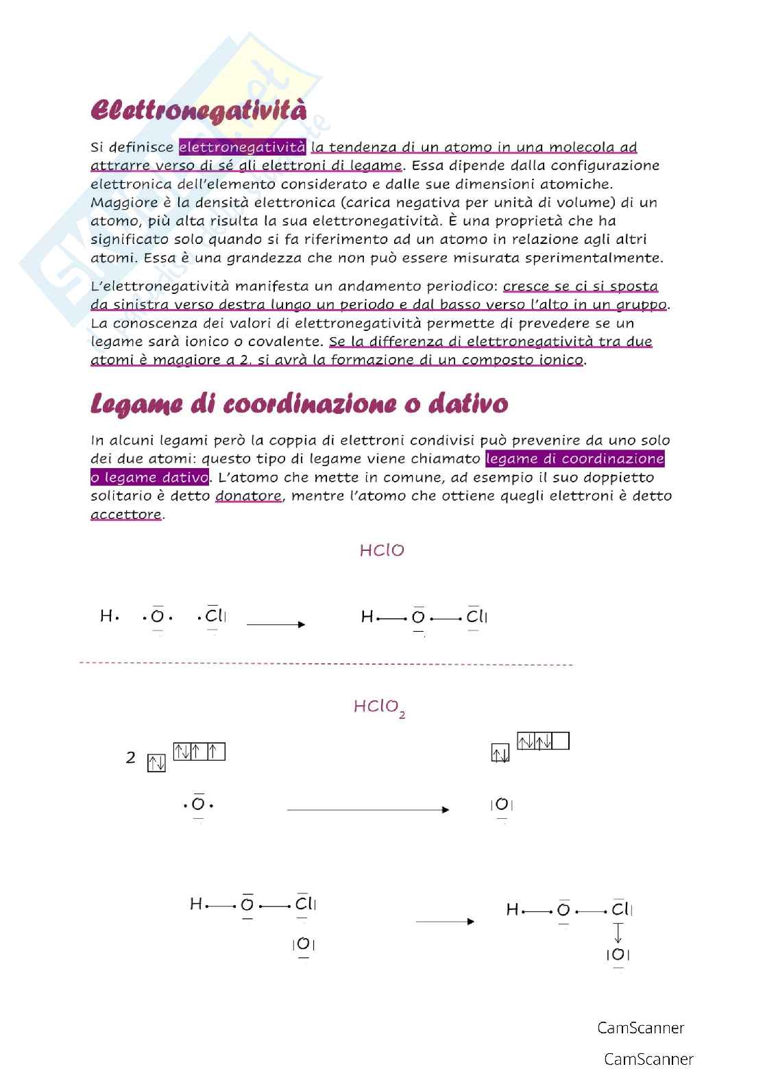 Chimica organica e generale Pag. 31