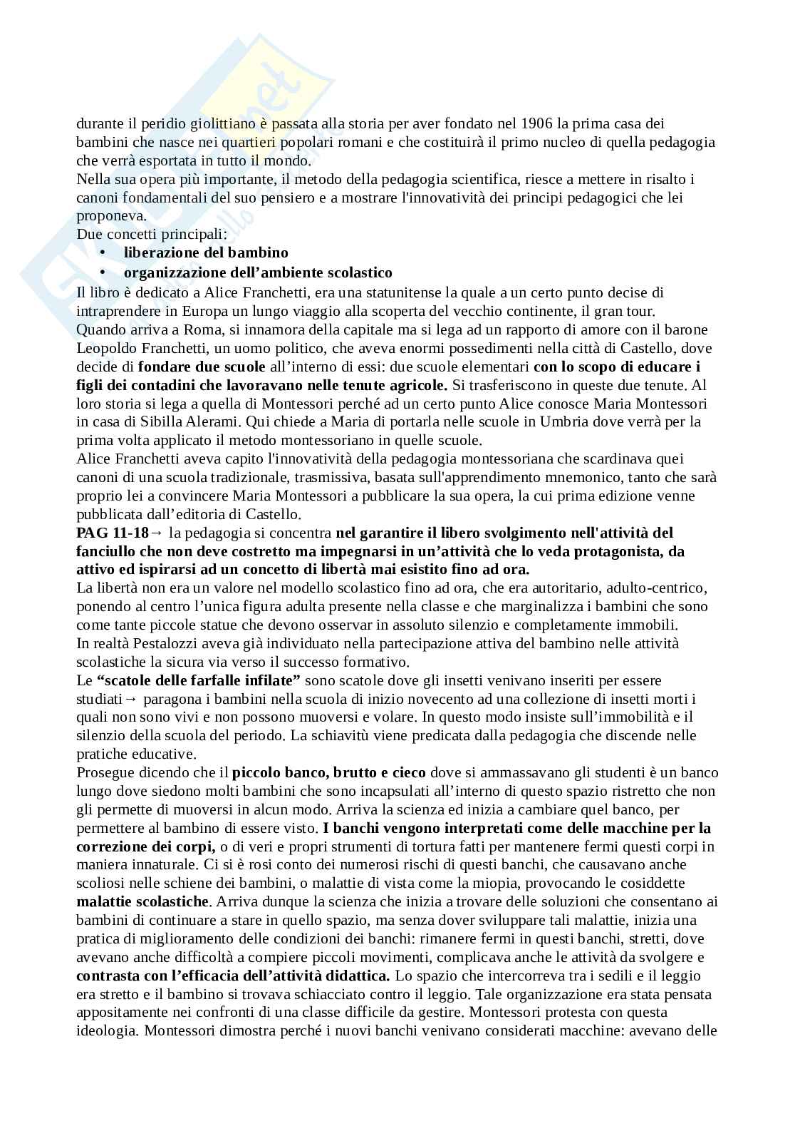 Riassunto esame Storia dell'educazione , Prof. Meda Juri, libro consigliato Storia dell'educazione, Ghizzoni, Mattioni Pag. 31