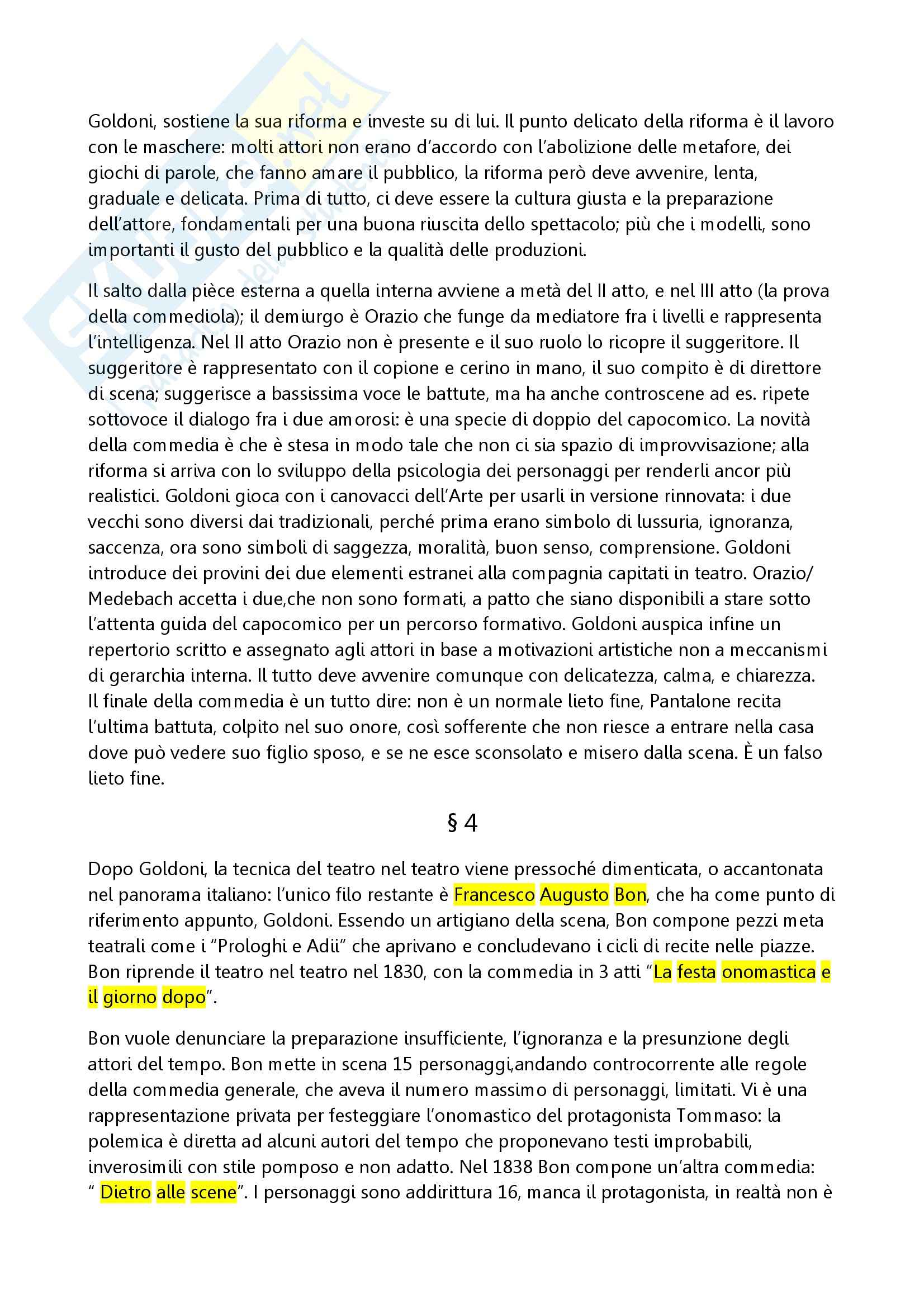 Riassunto esame Storia teatro, prof. Cambiaghi, libro consigliato Le commedie in commedia, Cambiaghi Pag. 6