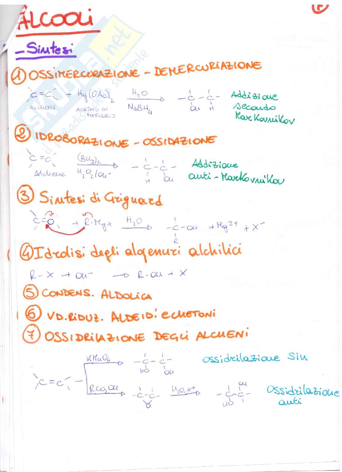 Aldeidi chetoni alcoli e alogenuri Pag. 2