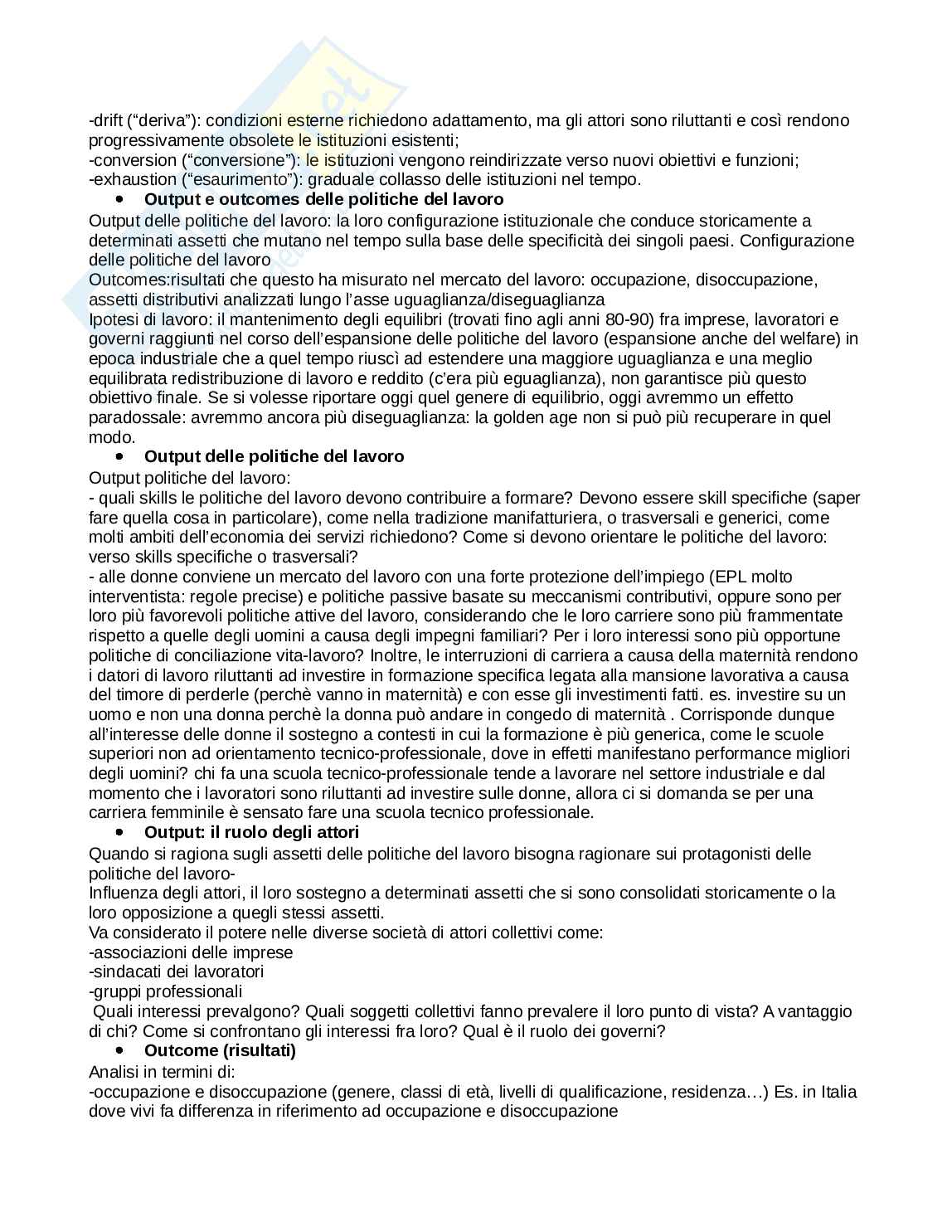 Sociologia economica e del lavoro  Pag. 11
