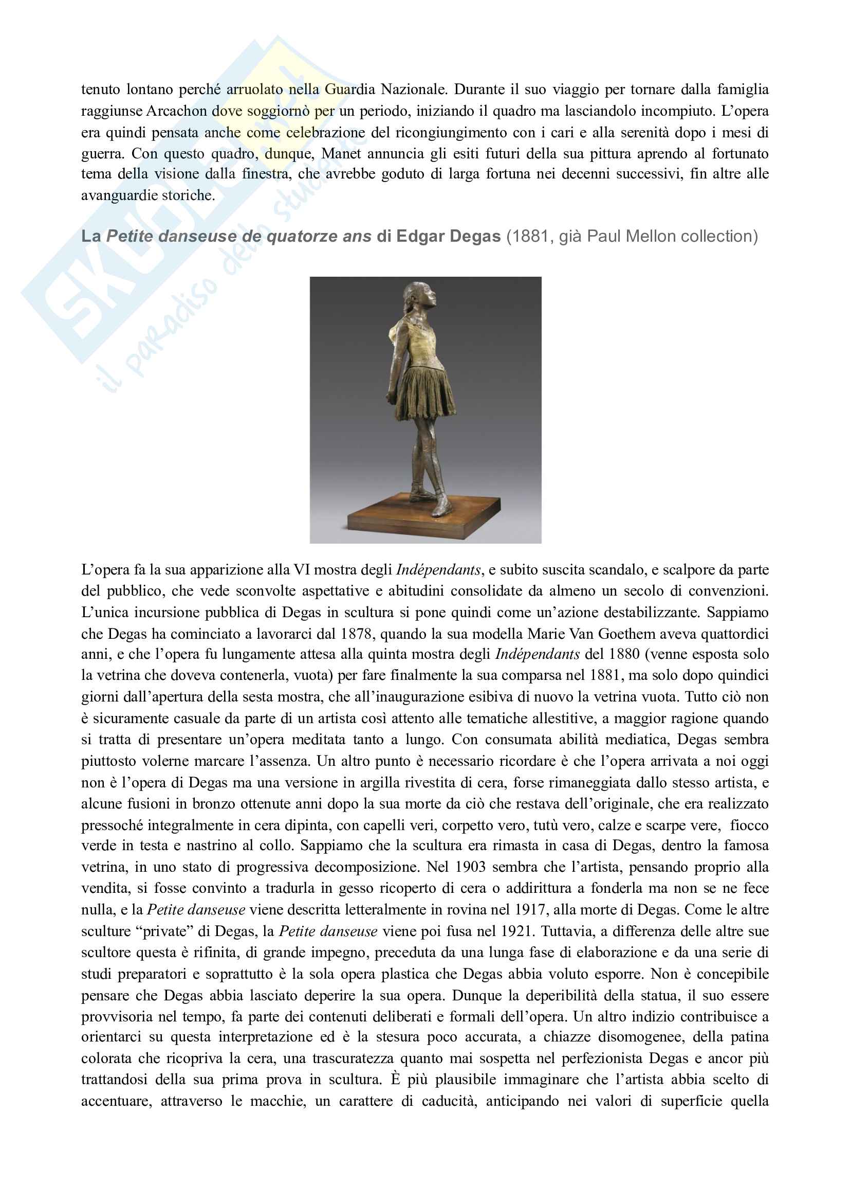Riassunto esame Arte Contemporanea - libro consigliato: L'uomo Nero N.13, Bignami Pag. 2