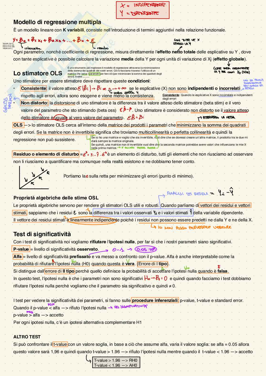 Appunti Modelli statistici per l'impresa Pag. 1