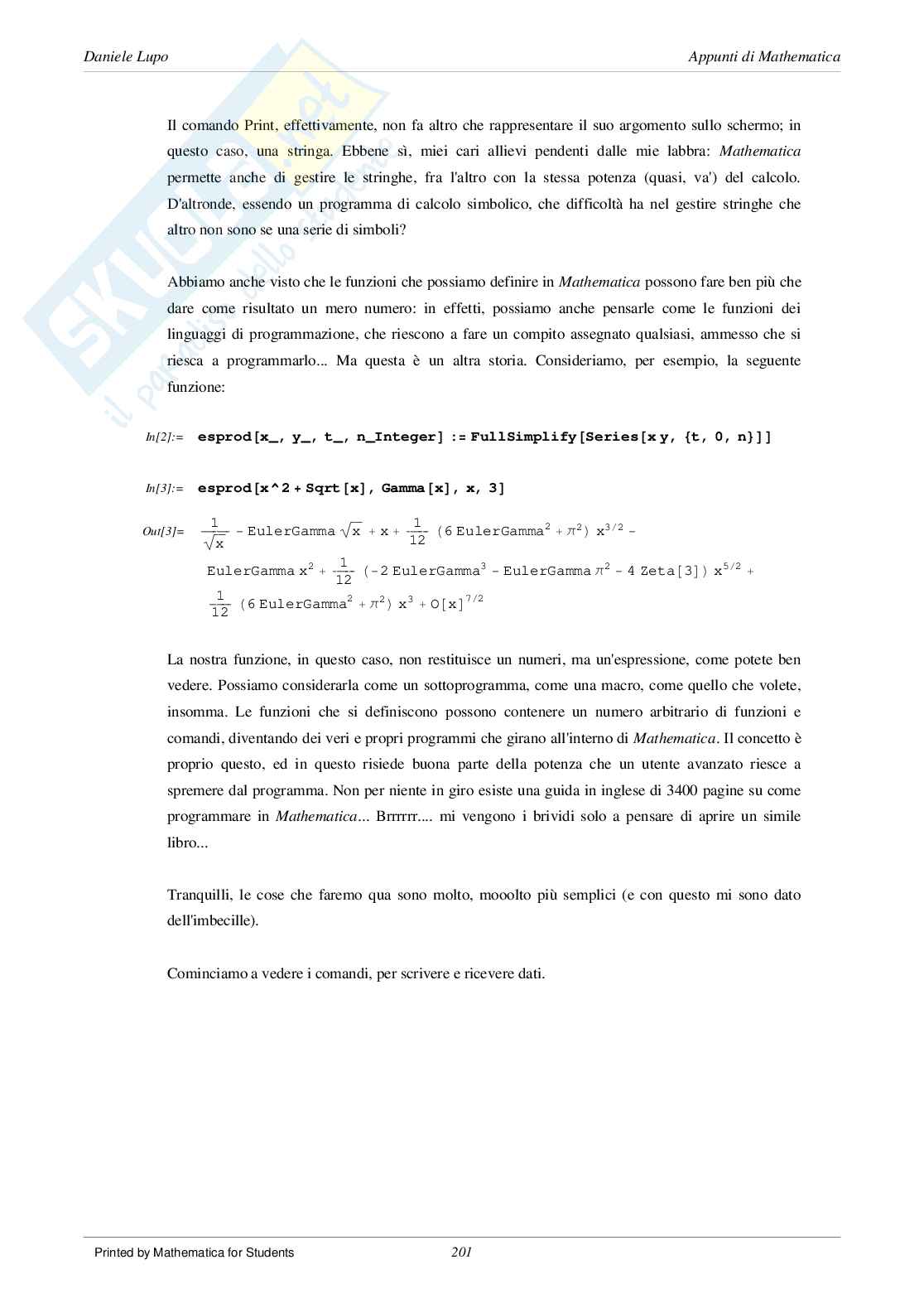 Manuale di Mathematica 07 Pag. 2