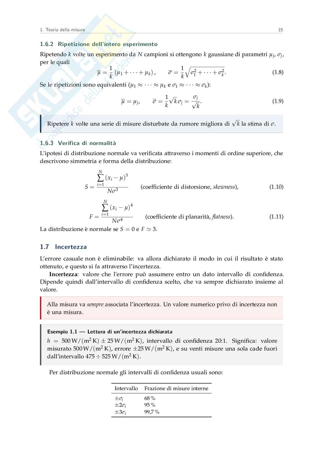 Appunti Experimental techniques and performance test methods for power plants and fluid machinery Pag. 16