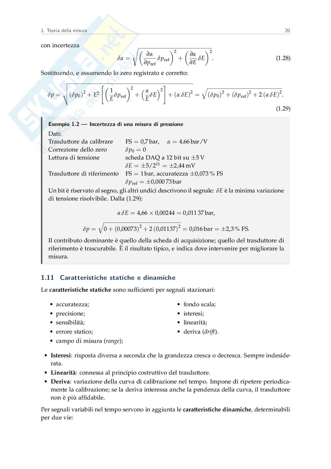 Appunti Experimental techniques and performance test methods for power plants and fluid machinery Pag. 21