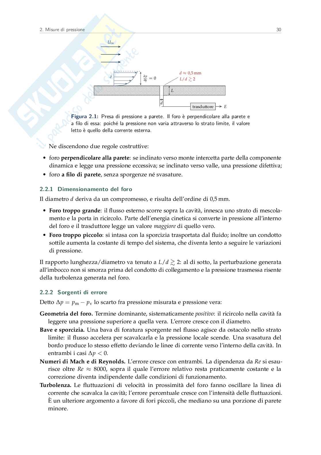 Appunti Experimental techniques and performance test methods for power plants and fluid machinery Pag. 31