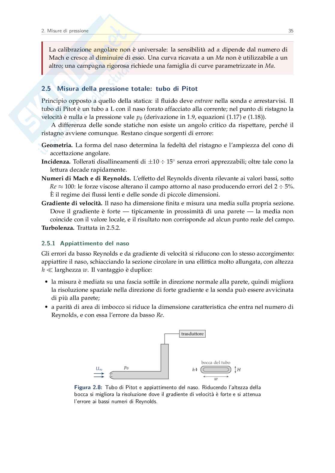 Appunti Experimental techniques and performance test methods for power plants and fluid machinery Pag. 36