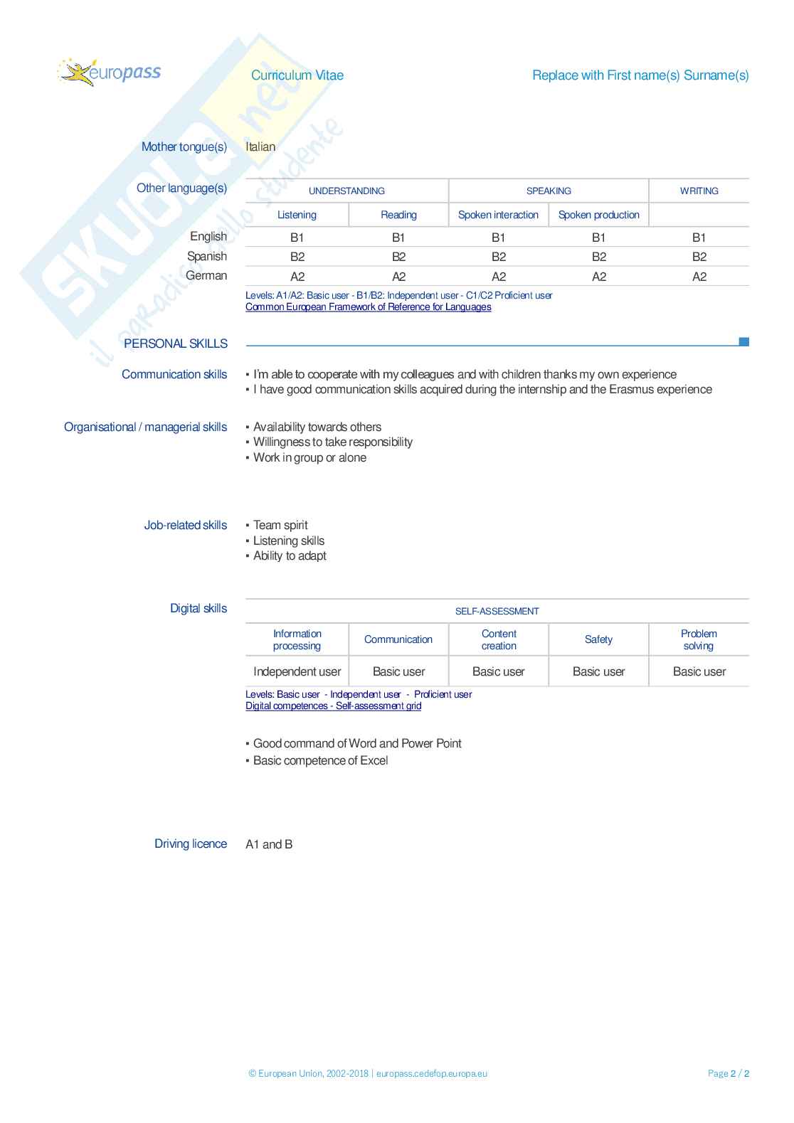 Laboratorio di lingua inglese (B024353) - Portfolio, esame scritto e orale, fonologia | SFP Notes Vol. 32 Pag. 26