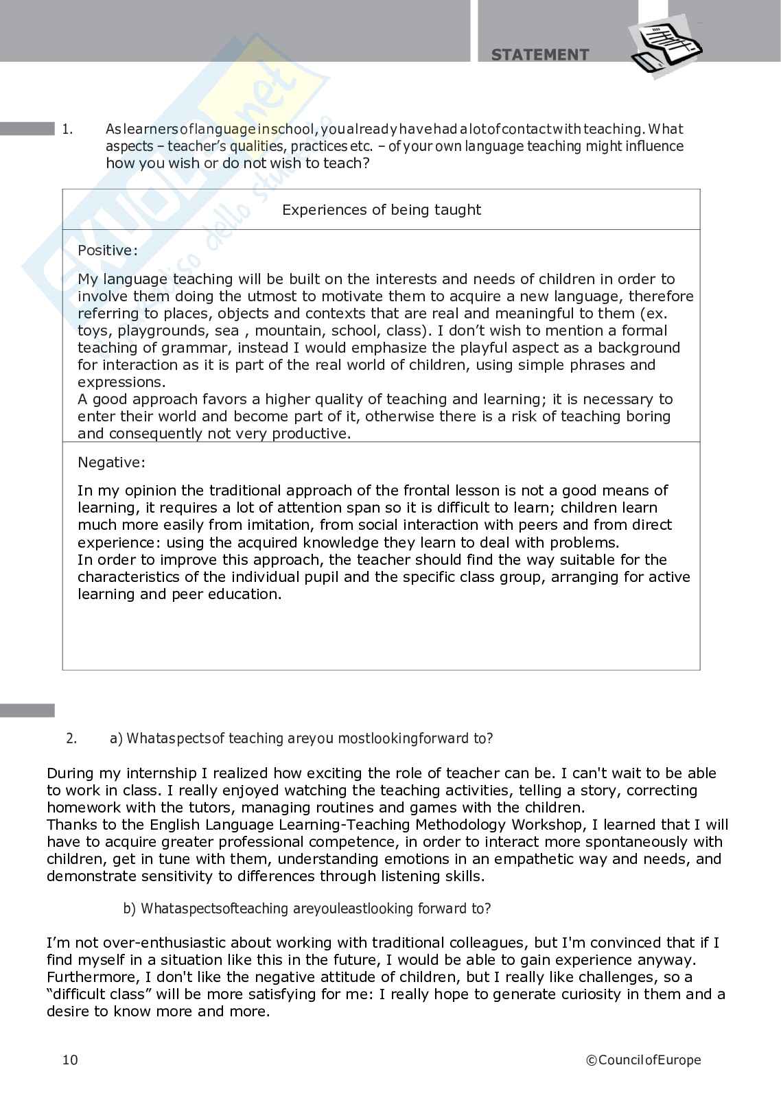 Laboratorio di lingua inglese (B024353) - Portfolio, esame scritto e orale, fonologia | SFP Notes Vol. 32 Pag. 56