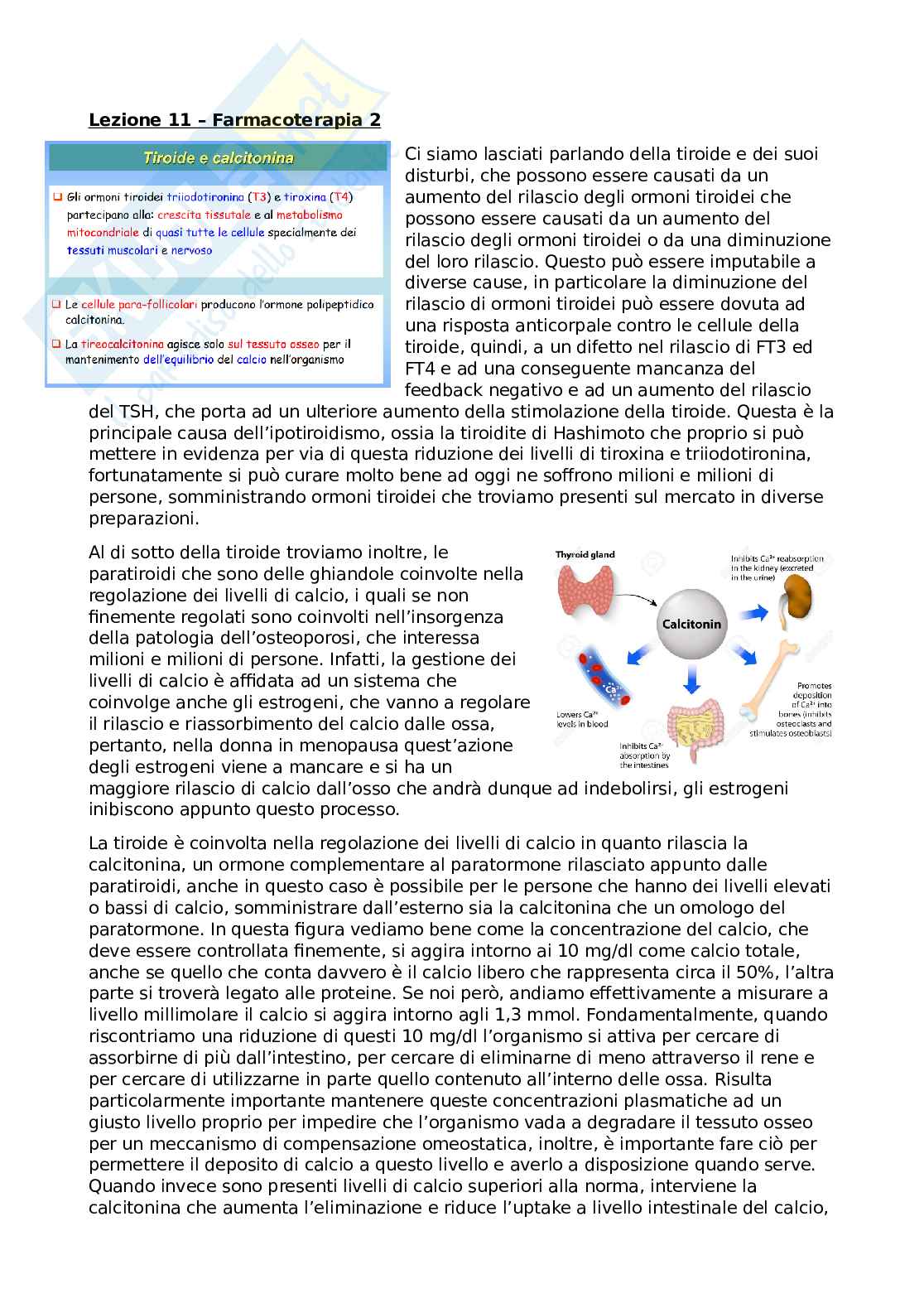 Farmacoterapia 2 - Parte 3 e 4 di 4 sugli ormoni Pag. 1