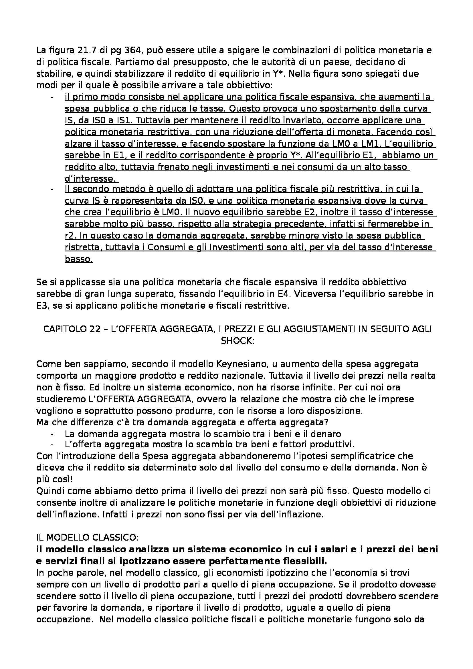 Riassunto esame Economia Politica, prof. Besana, libro consigliato Economia: parte di Microeconomia di Begg, Vernasca, Fischer e Dornbusch Pag. 46