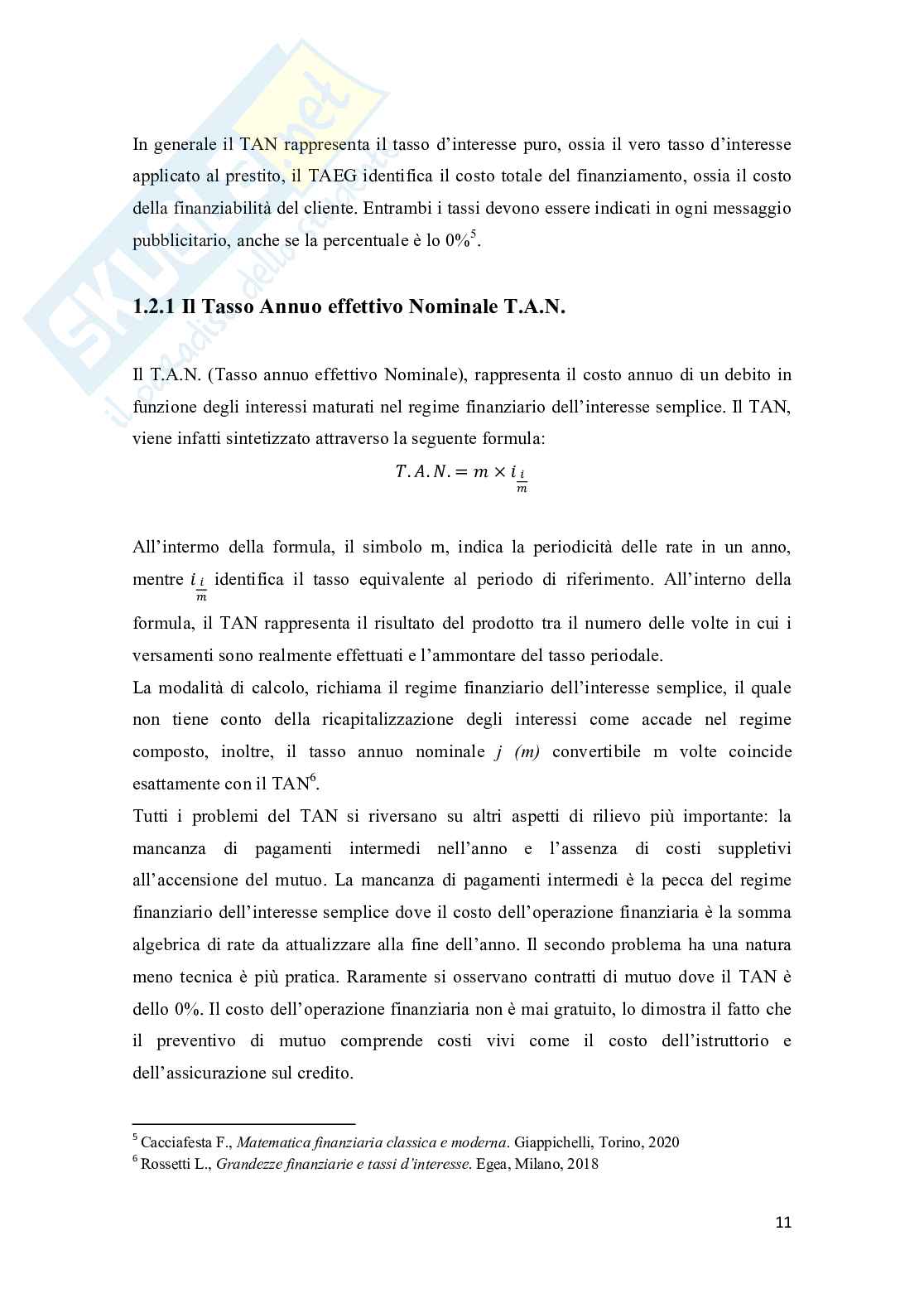 Valutazione della sostenibilità di un mutuo: analisi finanziaria Pag. 11