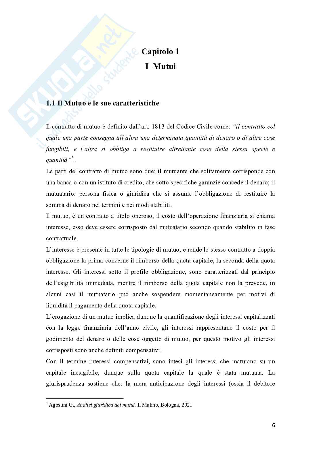 Valutazione della sostenibilità di un mutuo: analisi finanziaria Pag. 6