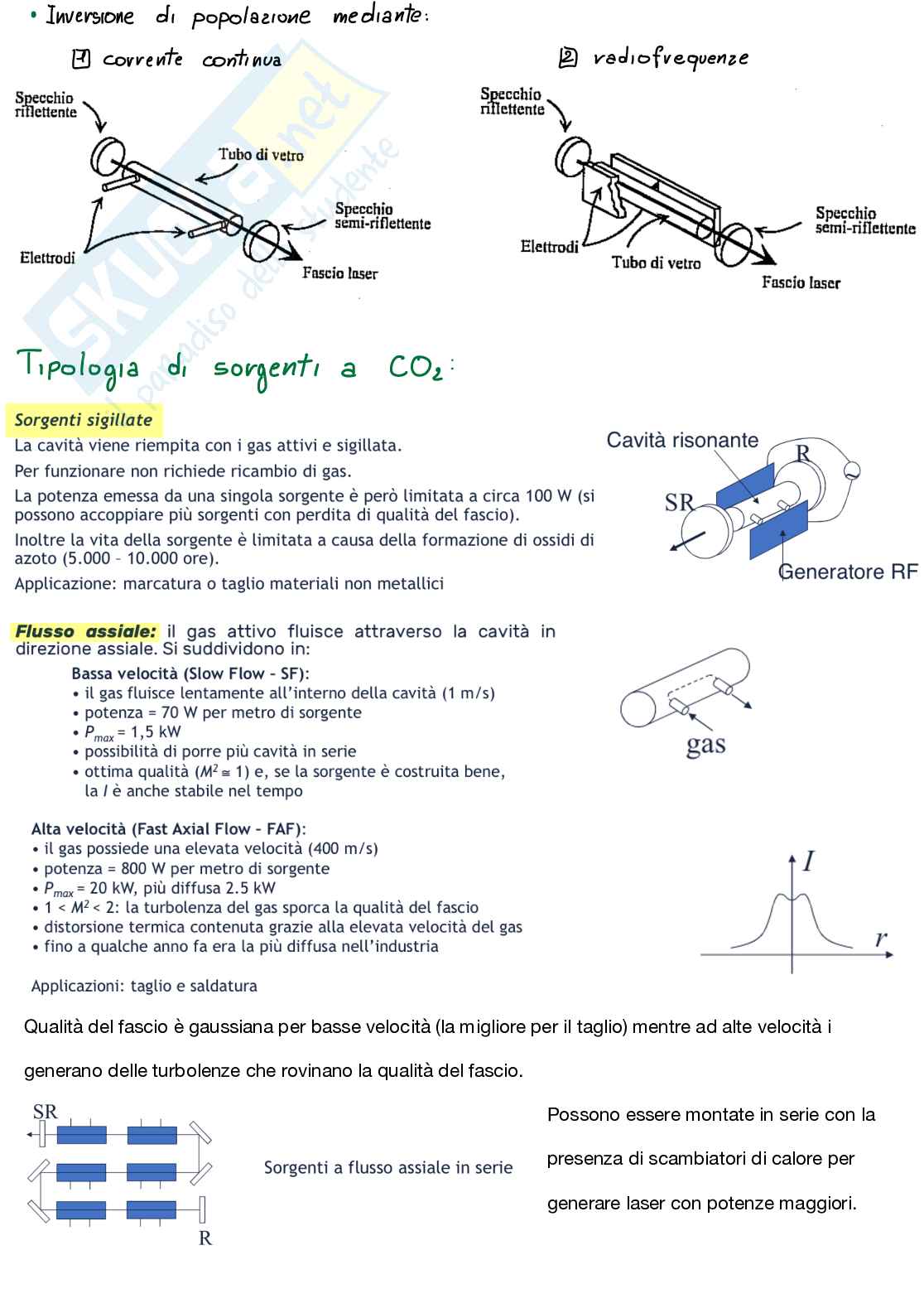 Laser: tipi di sorgenti Pag. 2