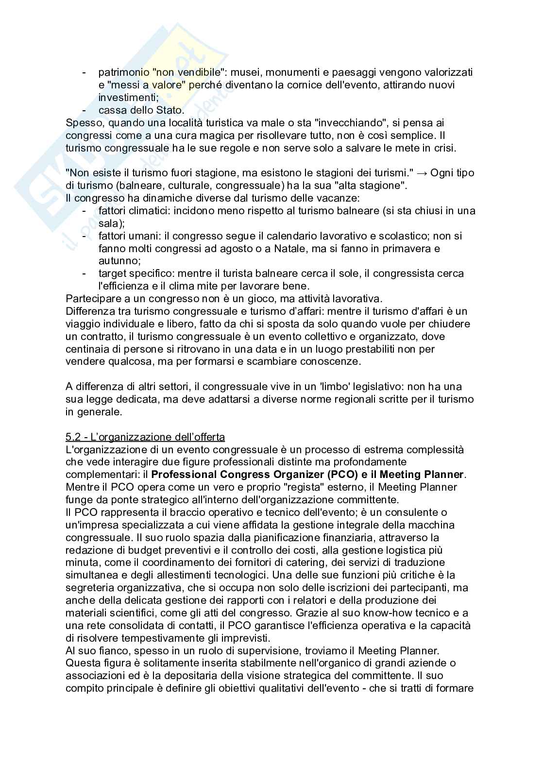Riassunto esame Economia e gestione delle imprese turistiche, Prof. Sampieri Sara, libro consigliato Economia e gestione delle imprese, Sampieri   Pag. 2
