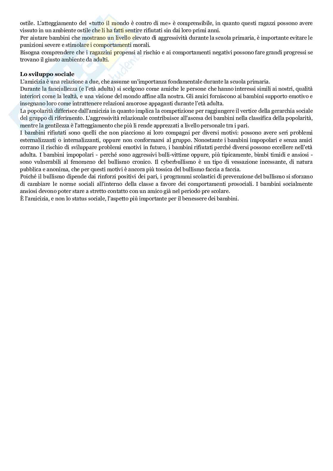 Appunti del corso di psicologia dello sviluppo  Pag. 26