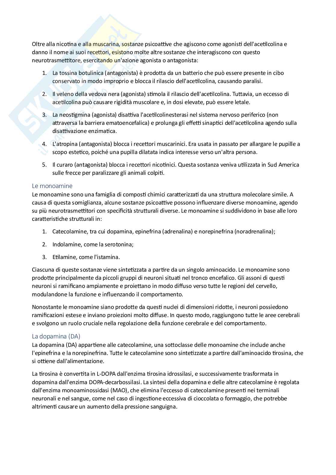 Psicobiologia e psicologia fisiologica Pag. 36