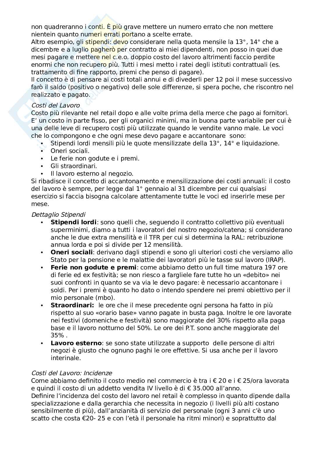 Riassunto esame In-store marketing, Prof. Benassi Guido, libro consigliato Gli indicatori di prestazione del negozio. I numeri che orientano le decisioni, 2009, Franco Angeli., Schmidt, E. Pag. 36