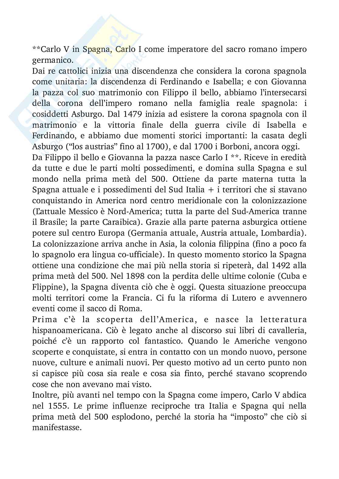 Appunti di Letteratura spagnola I  Pag. 31