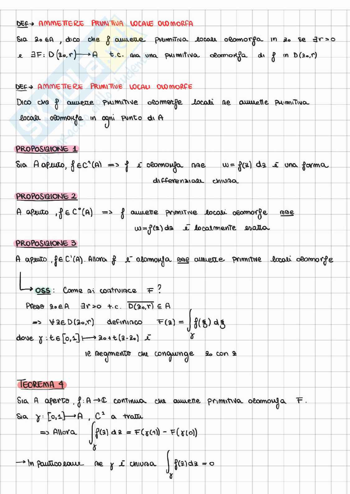Appunti Analisi 3 - Analisi complessa Pag. 16