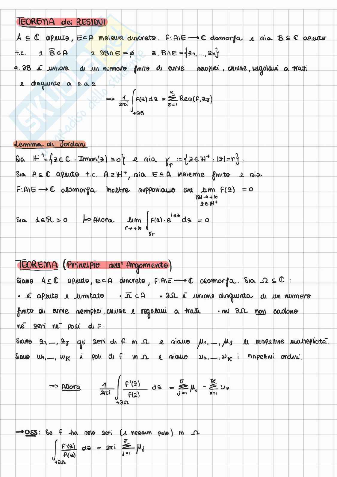 Appunti Analisi 3 - Analisi complessa Pag. 26