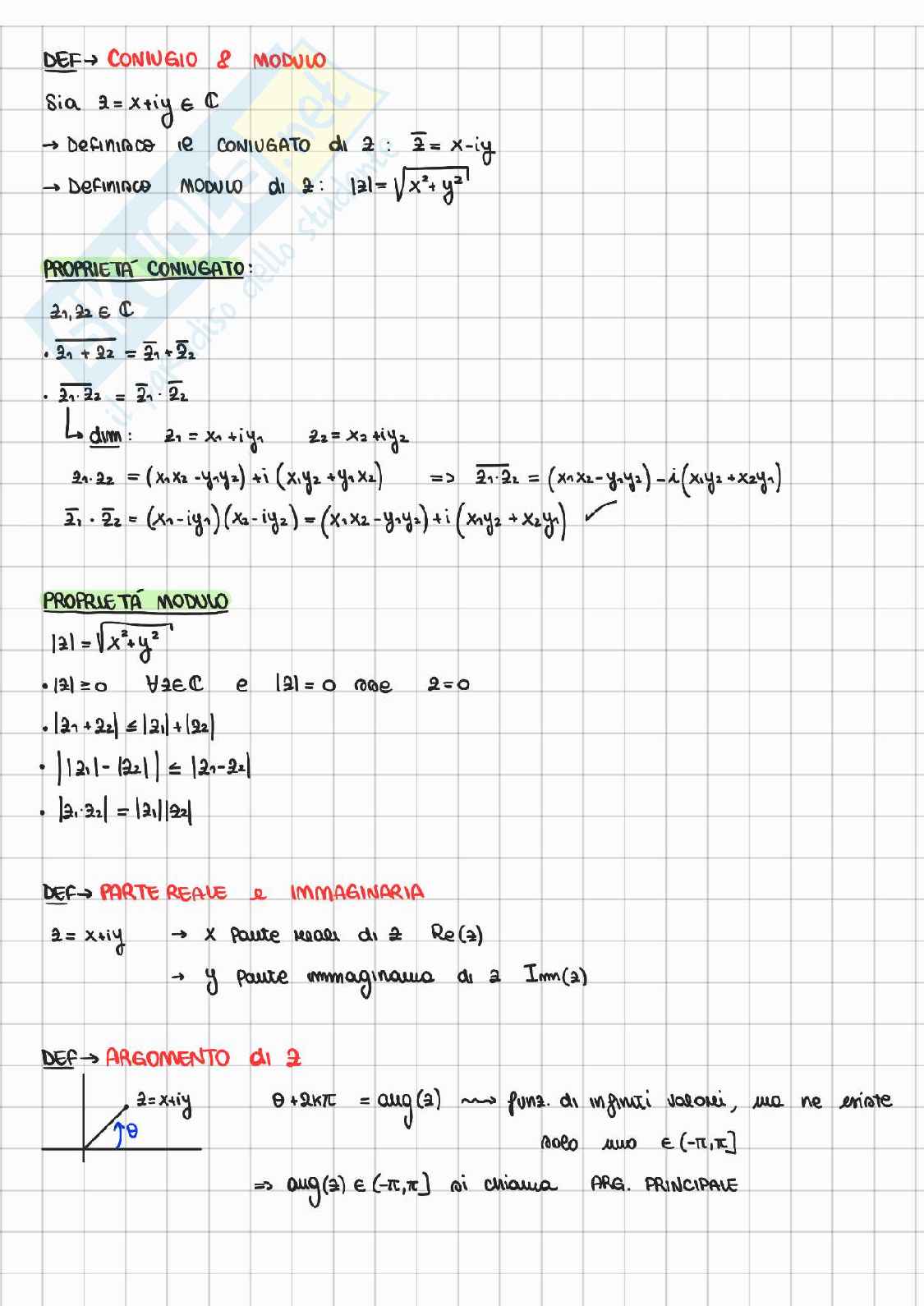 Appunti Analisi 3 - Analisi complessa Pag. 6