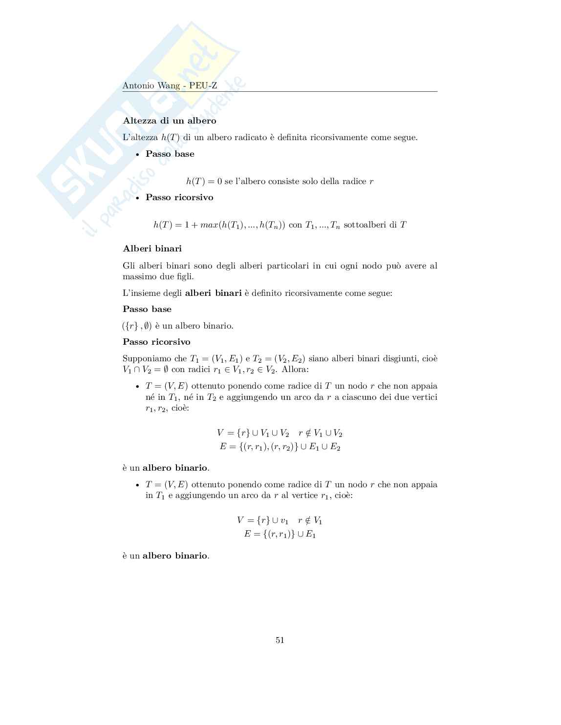 Metodi matematici per l'informatica – Appunti logica, insiemi e induzione, appunti di logica matematica Pag. 51