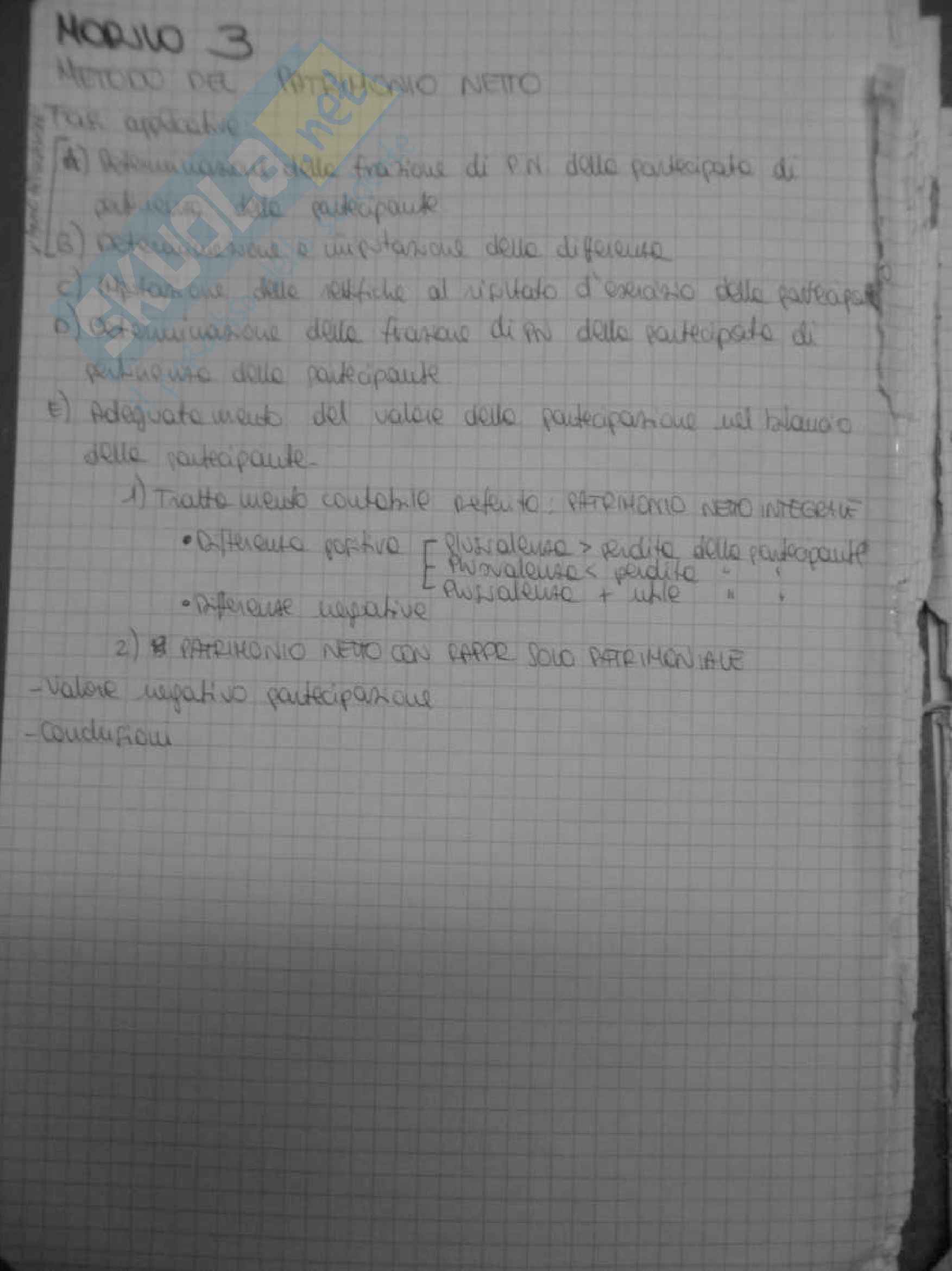 Schemi riassuntivi esercizi economia dei gruppi Pag. 6